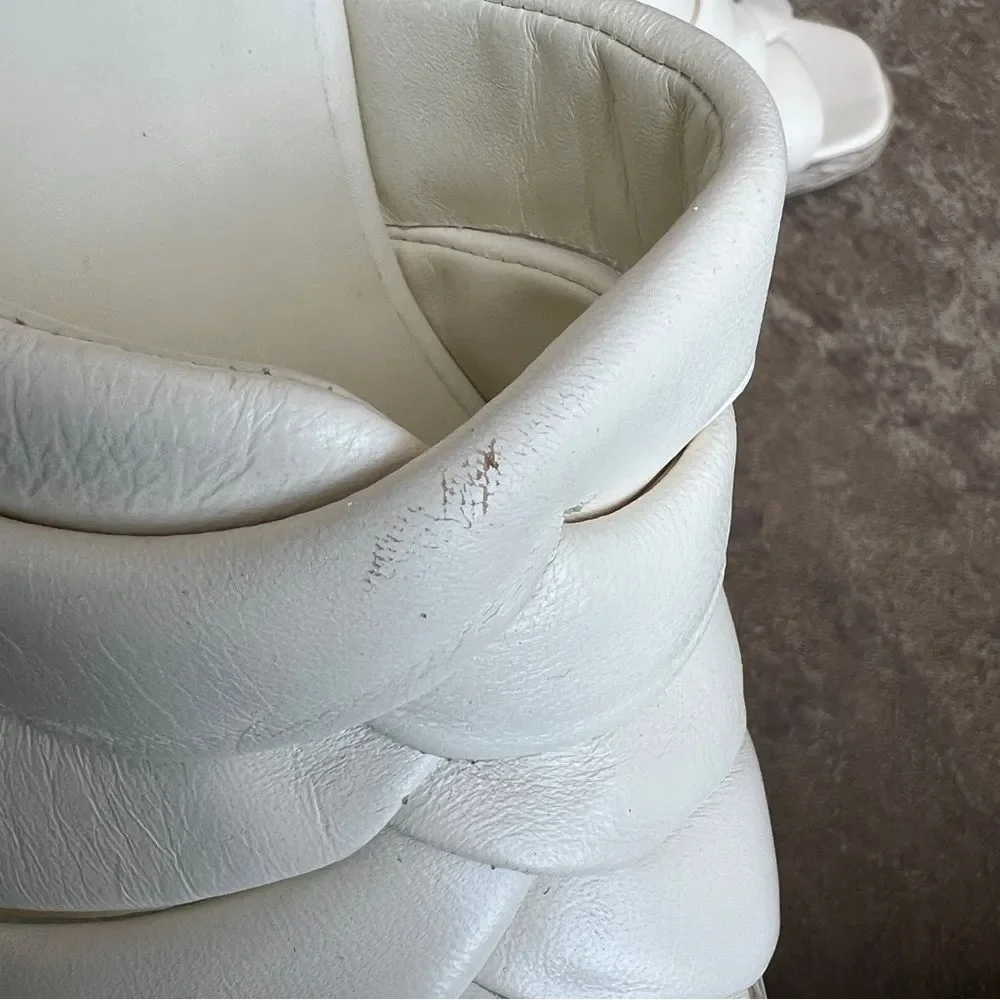 Vince Gillian Mule Sandal White Sz 7.5